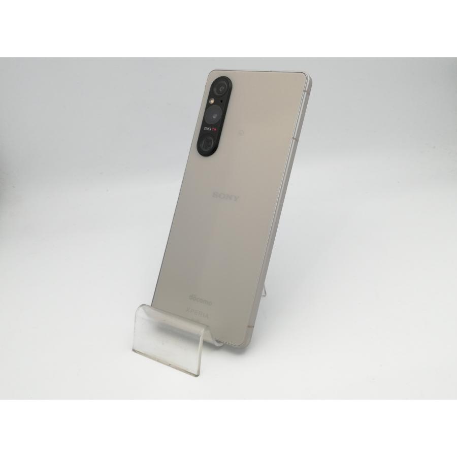 中古】SONY docomo 【SIMフリー】 Xperia 1 V プラチナシルバー 12GB