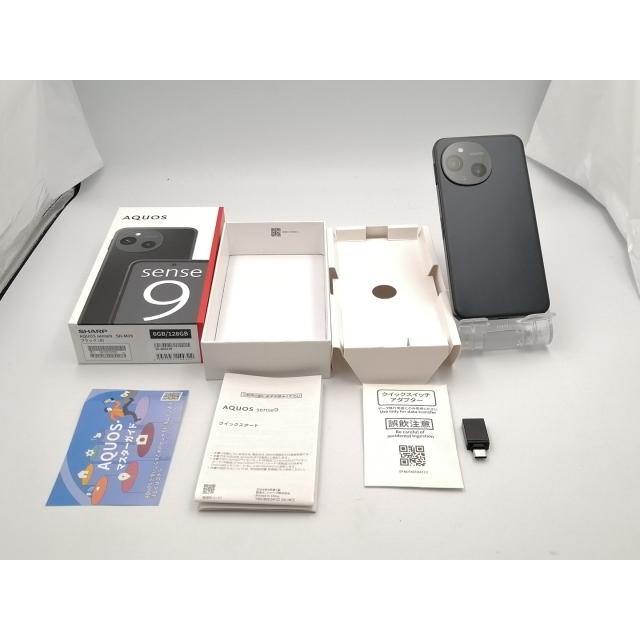 中古】SHARP 国内版 【SIMフリー】 AQUOS sense9 ブラック 6GB 128GB