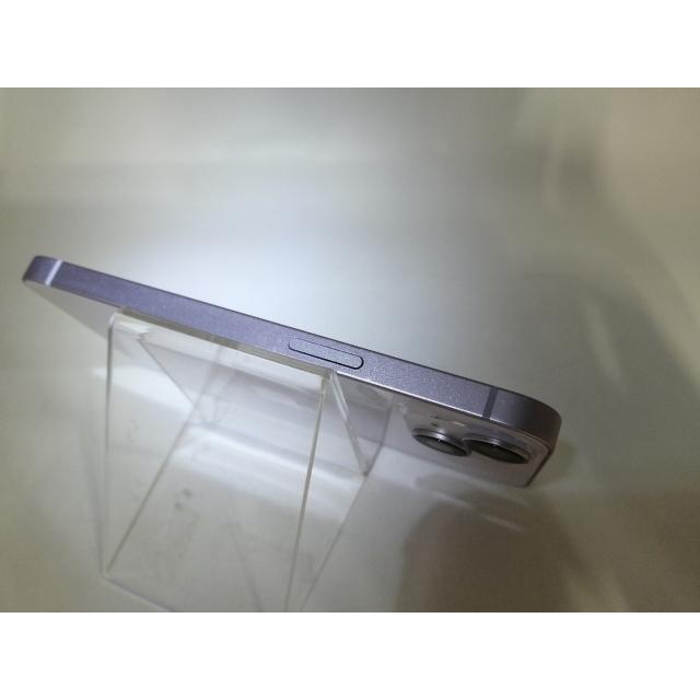 【中古】Apple au 【SIMフリー】 iPhone 14 512GB パープル MPX83J/A【鹿児島中町】保証期間１ヶ月【ランクB】の画像