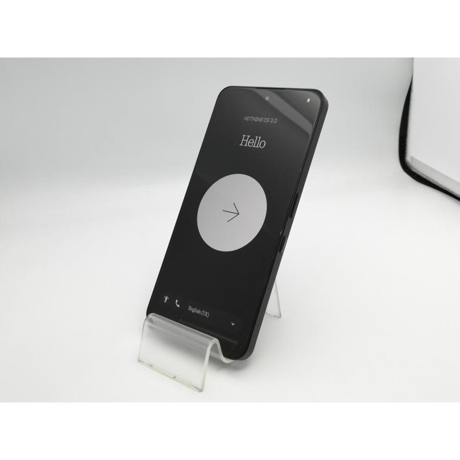 中古】NOTHING 国内版 【SIMフリー】 Nothing Phone (3a) ブラック 8GB