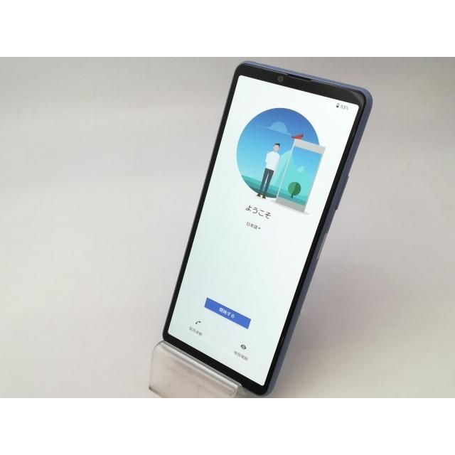 中古】SONY ymobile 【SIMロック解除済み】 Xperia 10 III ブルー 6GB