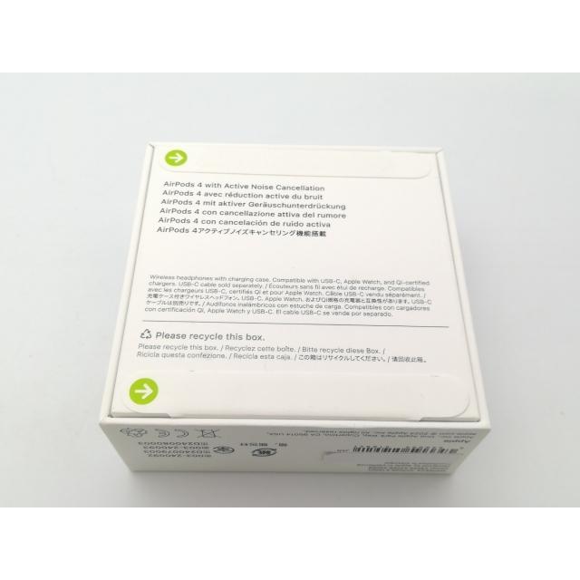 【新品未使用】AirPods 4 アクティブノイズキャンセリング 箱あり Apple ☆国内正規品 新品未開封・保証開始 Apple AirPods 4 アクティブ
