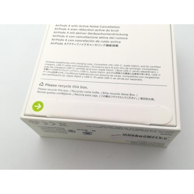 AirPods4 本体+箱 未使用】Apple AirPods 4 アクティブノイズキャンセリング搭載モデル
