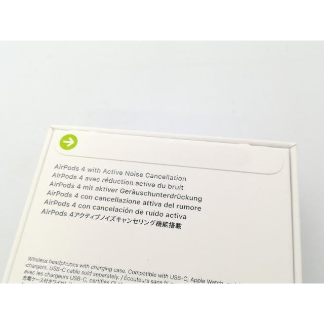 【Apple保証期限内】AirPods4 アクティブノイズキャンセリング付き 未使用】Apple AirPods 4 アクティブノイズキャンセリング搭載モデル