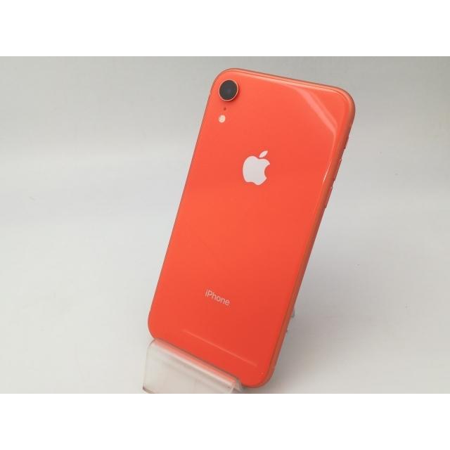 中古】Apple 国内版 【SIMフリー】 iPhone XR 128GB コーラル MT0T2J/A 
