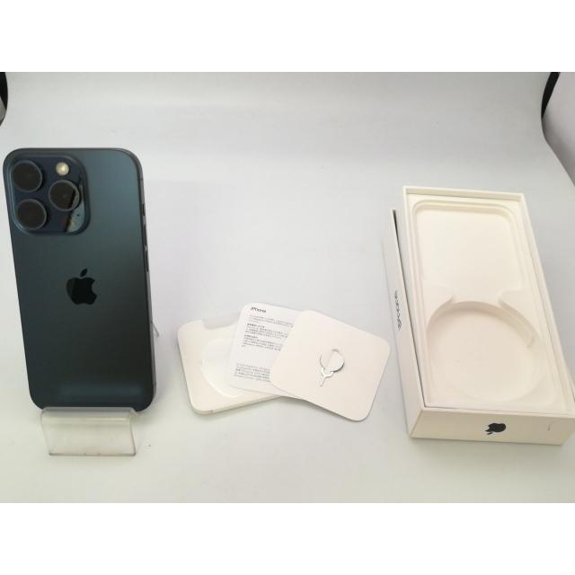 【中古】Apple 国内版 【SIMフリー】 iPhone 15 Pro 128GB ブルーチタニウム MTUA3J/A【大阪堂島】保証期間１ヶ月【ランクB】の画像