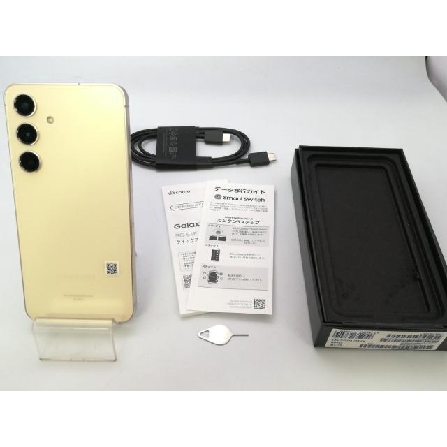 中古】SAMSUNG docomo 【SIMフリー】 Galaxy S24 アンバーイエロー 8GB