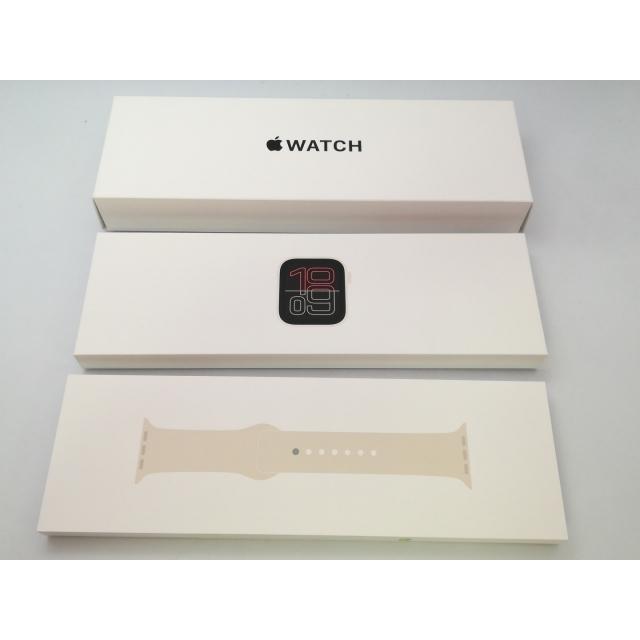 【未使用】Apple Apple Watch SE3 44mm Cellular スターライトアルミニウムケース/スターライトスポーツバンド (S/M) MEPE4J/A【大阪堂島】保証期間３ヶ月の画像
