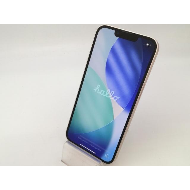 【中古】Apple au 【SIMフリー】 iPhone 13 128GB スターライト MLND3J/A【大阪堂島】保証期間１ヶ月【ランクC】の画像