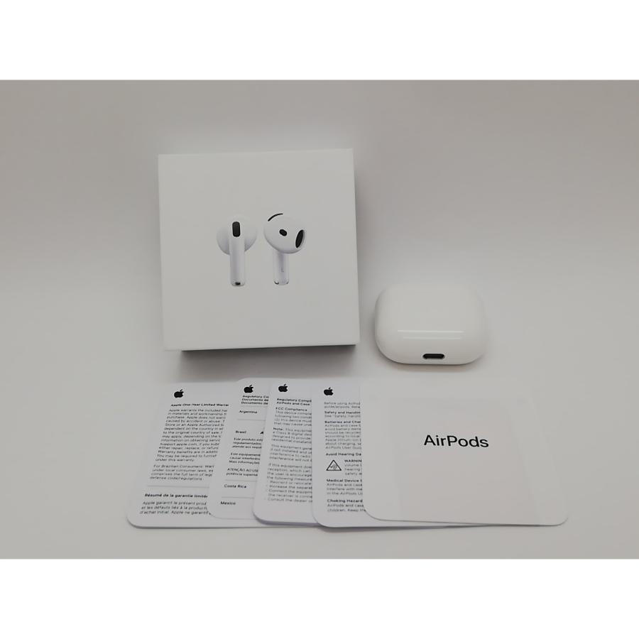 中古】Apple AirPods 4 MXP63J/A【府中ル・シーニュ】保証期間1ヶ月