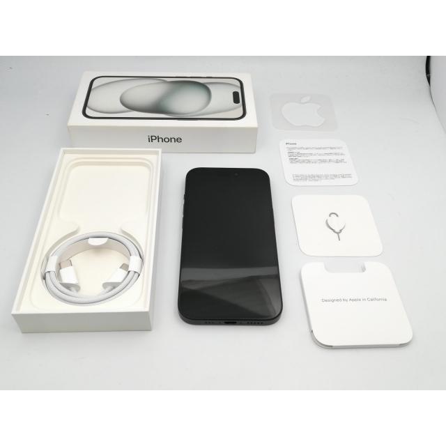 【中古】Apple 国内版 【SIMフリー】 iPhone 15 256GB ブラック MTMN3J/A【大阪堂島】保証期間１ヶ月【ランクA】の画像