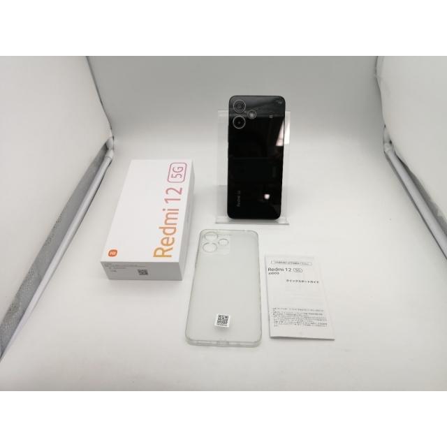 中古】Xiaomi au 【SIMフリー】 Redmi 12 5G 4GB 128GB ミッドナイト