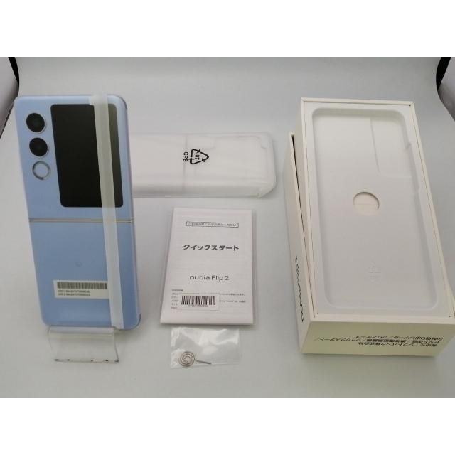 未使用】ZTE ymobile 【SIMフリー】 nubia Flip 2 6GB 128GB ブルー