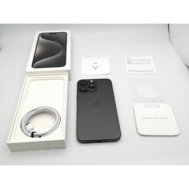 中古】Apple 国内版 【SIMフリー】 iPhone 15 Pro Max 512GB ブラック