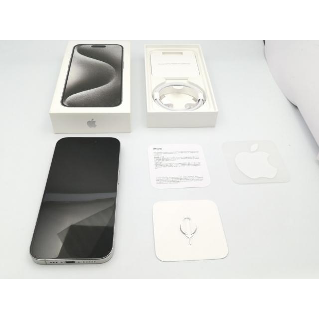 中古】Apple 国内版 【SIMフリー】 iPhone 15 Pro 256GB ホワイト