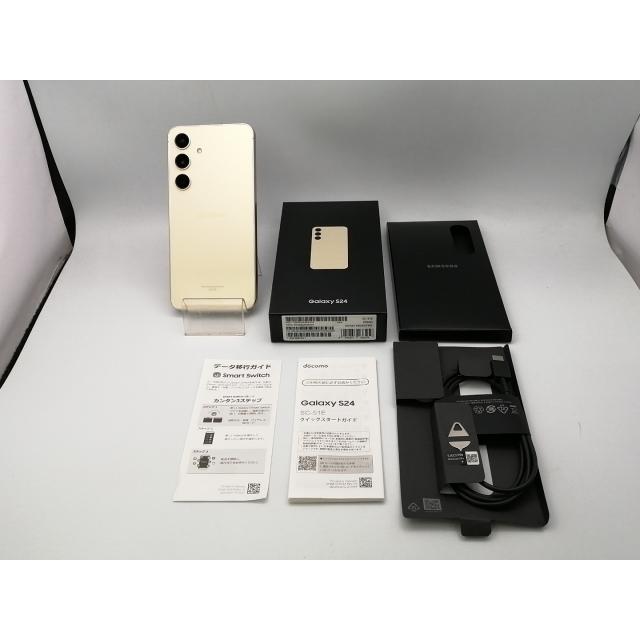 中古】SAMSUNG docomo 【SIMフリー】 Galaxy S24 アンバーイエロー 8GB