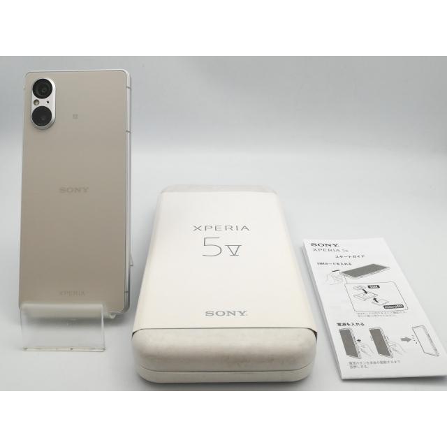 中古】SONY 国内版 【SIMフリー】 Xperia 5 V 8GB 256GB プラチナ