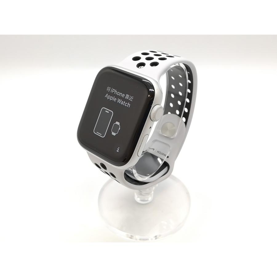 中古】Apple Apple Watch Nike Series5 44mm GPS シルバー/ピュア  
