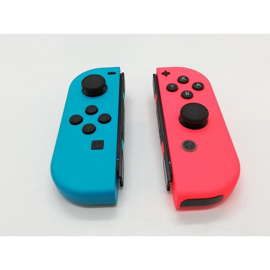 中古】Nintendo Switch 本体 Joy-Con(L) ネオンブルー/(R) ネオン