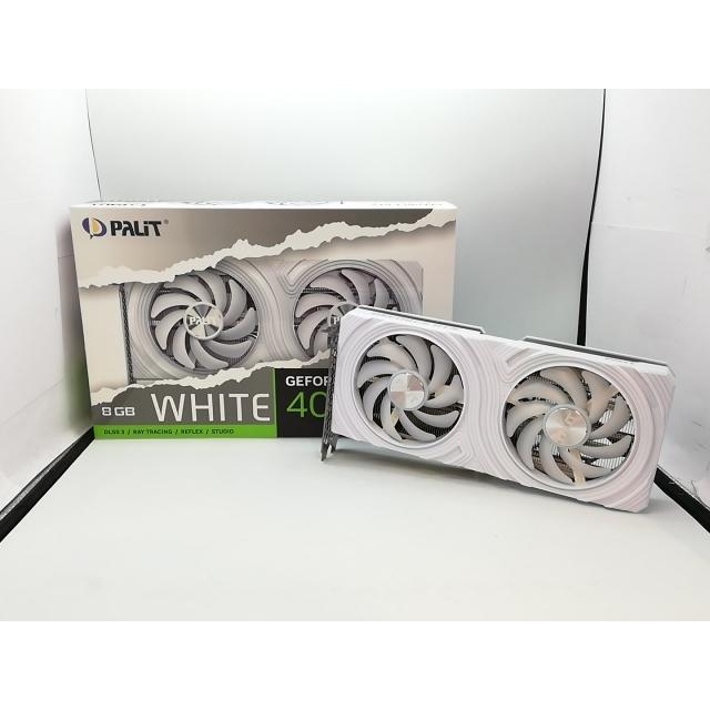 中古】Palit NE6406T019P1-1048L (GeForce RTX 4060 Ti WHITE 8GB