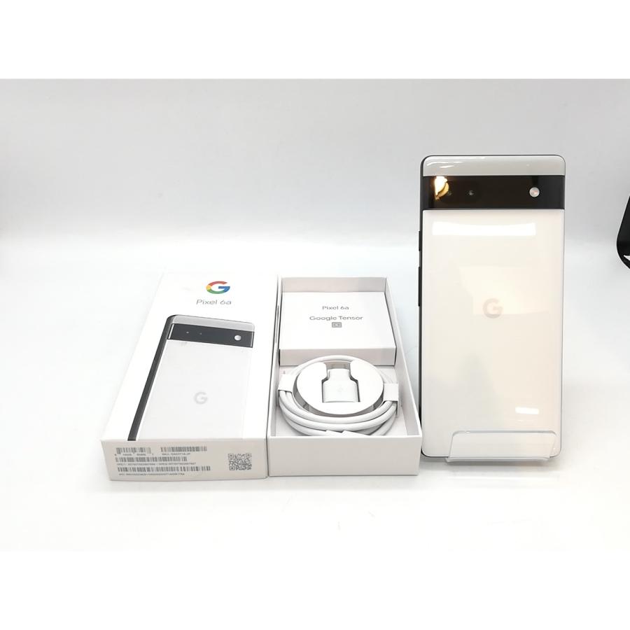 美品 Google Pixel6a 6GB128GB チョーク(ホワイト) SIMフリー キャリア 