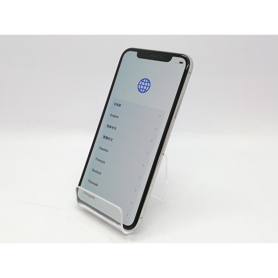 中古】Apple au 【SIMロック解除済み】 iPhone X 256GB シルバー 