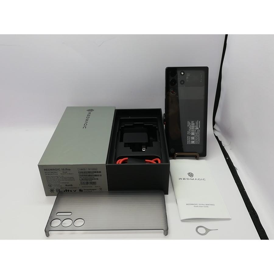 中古】Nubia 国内版 【SIMフリー】 REDMAGIC 10 Pro Dusk(黒スケルトン