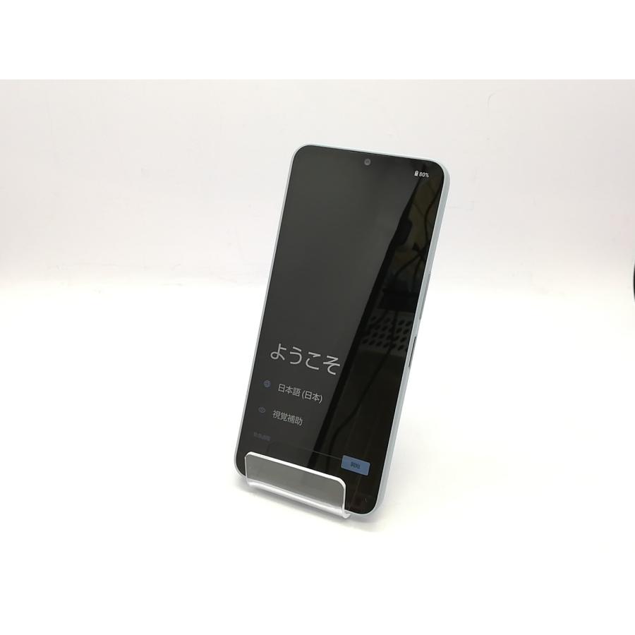 中古】SHARP docomo 【SIMフリー】 AQUOS Wish4 ブルー 4GB 64GB SH
