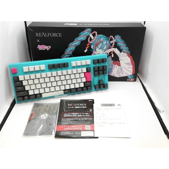 中古】東プレ REALFORCE × 初音ミク GX1 X1UCM1 [Blue-Green/45g/日本