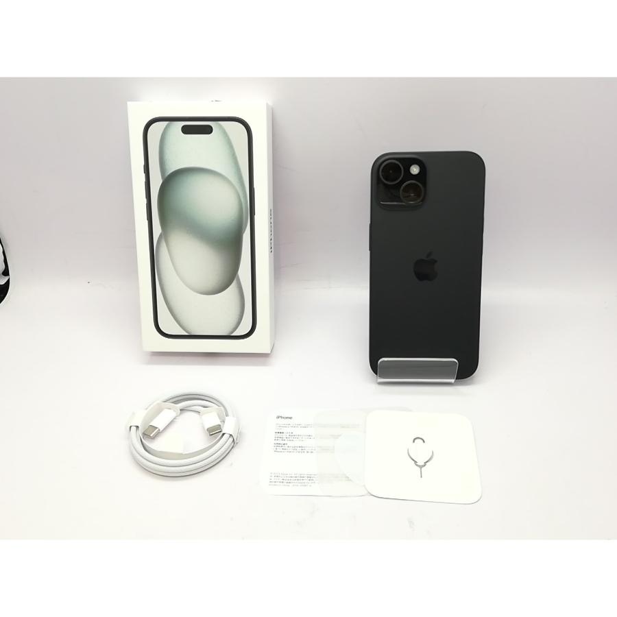 中古】Apple 国内版 【SIMフリー】 iPhone 15 128GB ブラック MTMH3J/A