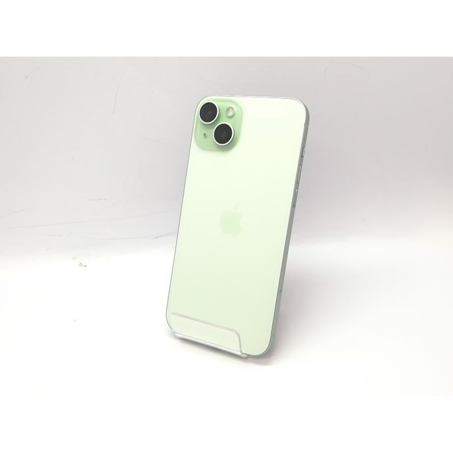 中古】Apple au 【SIMフリー】 iPhone 15 Plus 128GB グリーン MU0E3J