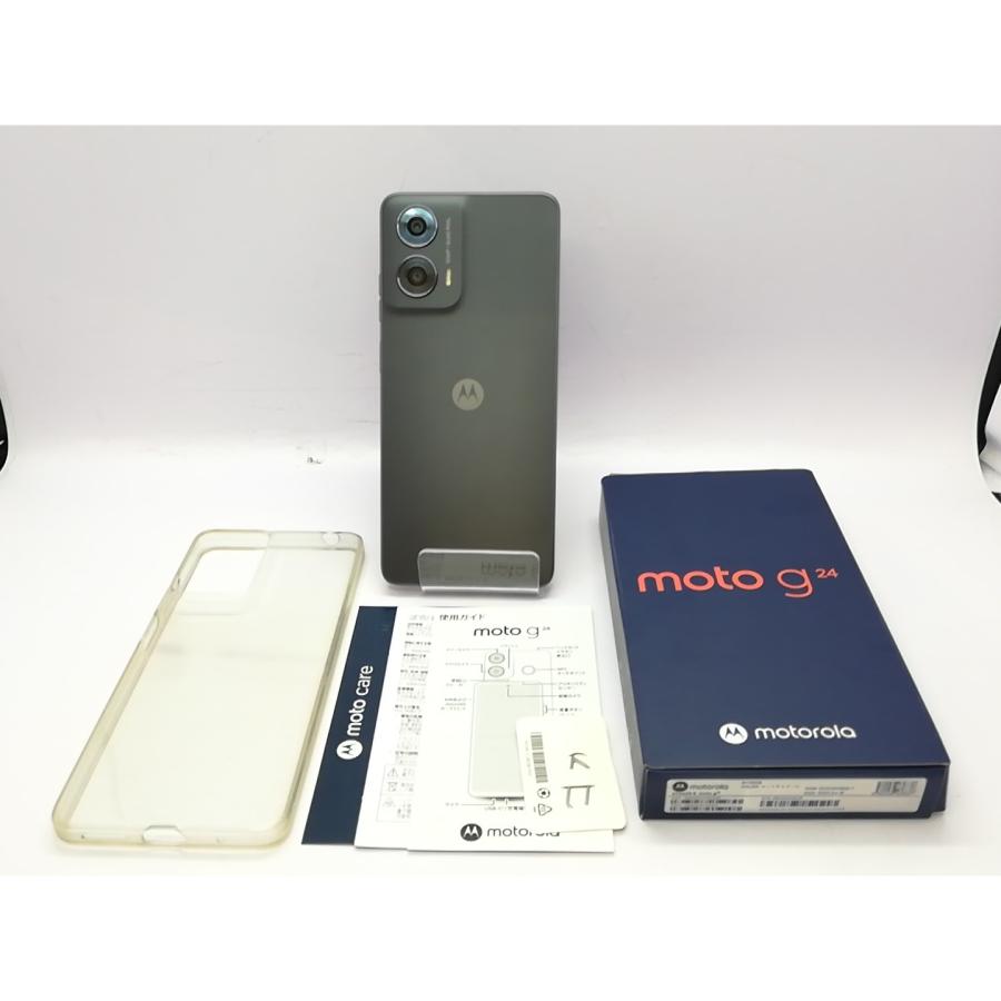 中古】MOTOROLA 国内版 【SIMフリー】 moto g24 マットチャコール 8GB