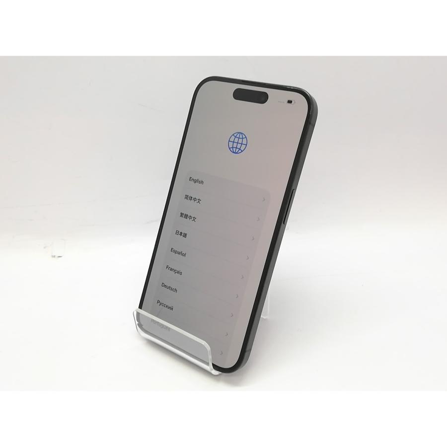 【中古】Apple 国内版 【SIMフリー】 iPhone 15 Pro 128GB ブラックチタニウム MTU73J/A【立川フロム中武】保証期間１ヶ月【ランクA】の画像