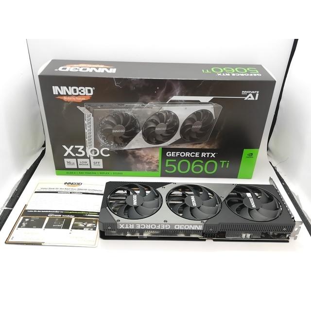 中古】Inno3D GeForce RTX 5060 Ti 16GB X3 OC GD5060T-16GERX3OC