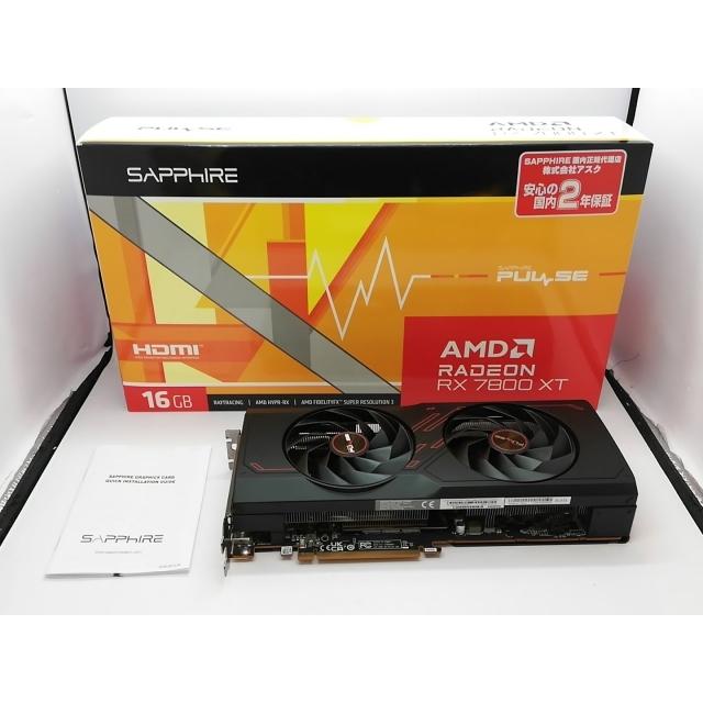 中古】SAPPHIRE PULSE Radeon RX 7800 XT GAMING 16GB GDDR6 RX7800XT