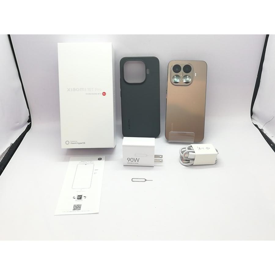 中古】Xiaomi 国内版 【SIMフリー】 Xiaomi 15T Pro モカゴールド 12GB