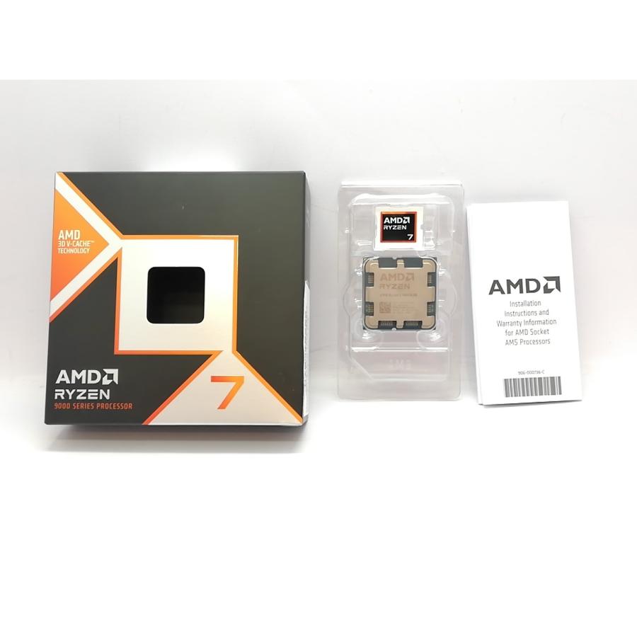 AMD Ryzen 7 9800x3d 国内正規品　ジャンク 中古】AMD Ryzen 7 9800X3D (4.7GHz/TC:5.2GHz) BOX AM5/8C/16T/L3