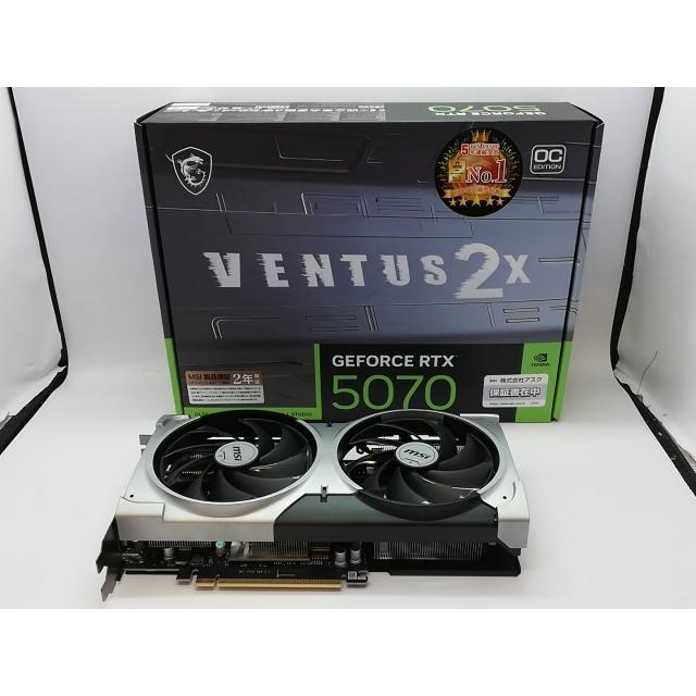 中古】MSI GeForce RTX 5070 12G VENTUS 2X OC RTX5070/12GB(GDDR7