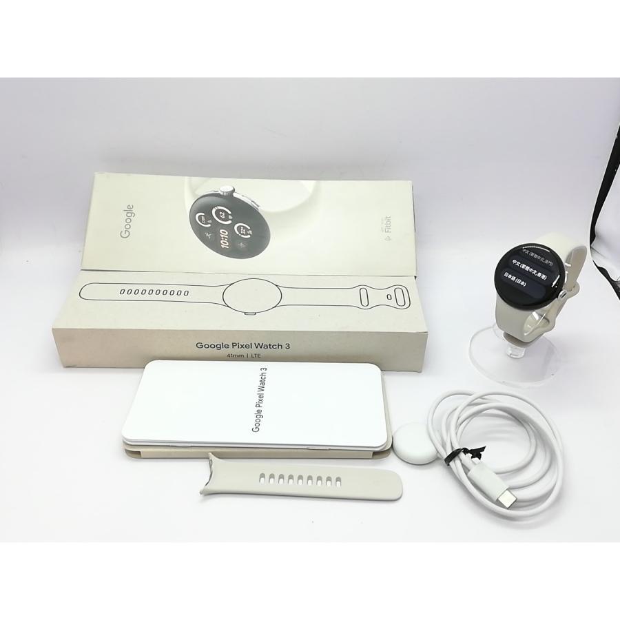中古】Google Pixel Watch3 LTEモデル 41mm Polished Silver アルミ