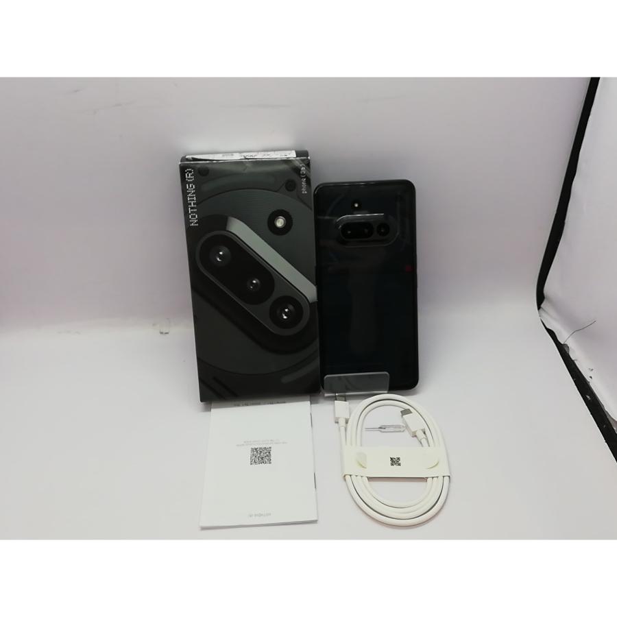 中古】NOTHING 国内版 【SIMフリー】 Nothing Phone (3a) ブラック 8GB