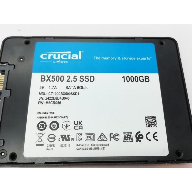 中古】Crucial BX500(CT1000BX500SSD1) 1TB/SSD/6GbpsSATA【立川フロム