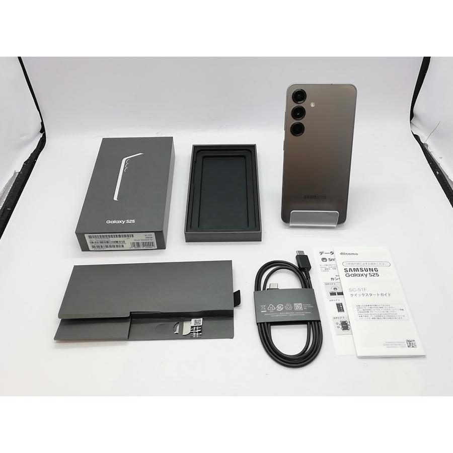 中古】SAMSUNG docomo 【SIMフリー】 Galaxy S25 シルバーシャドウ