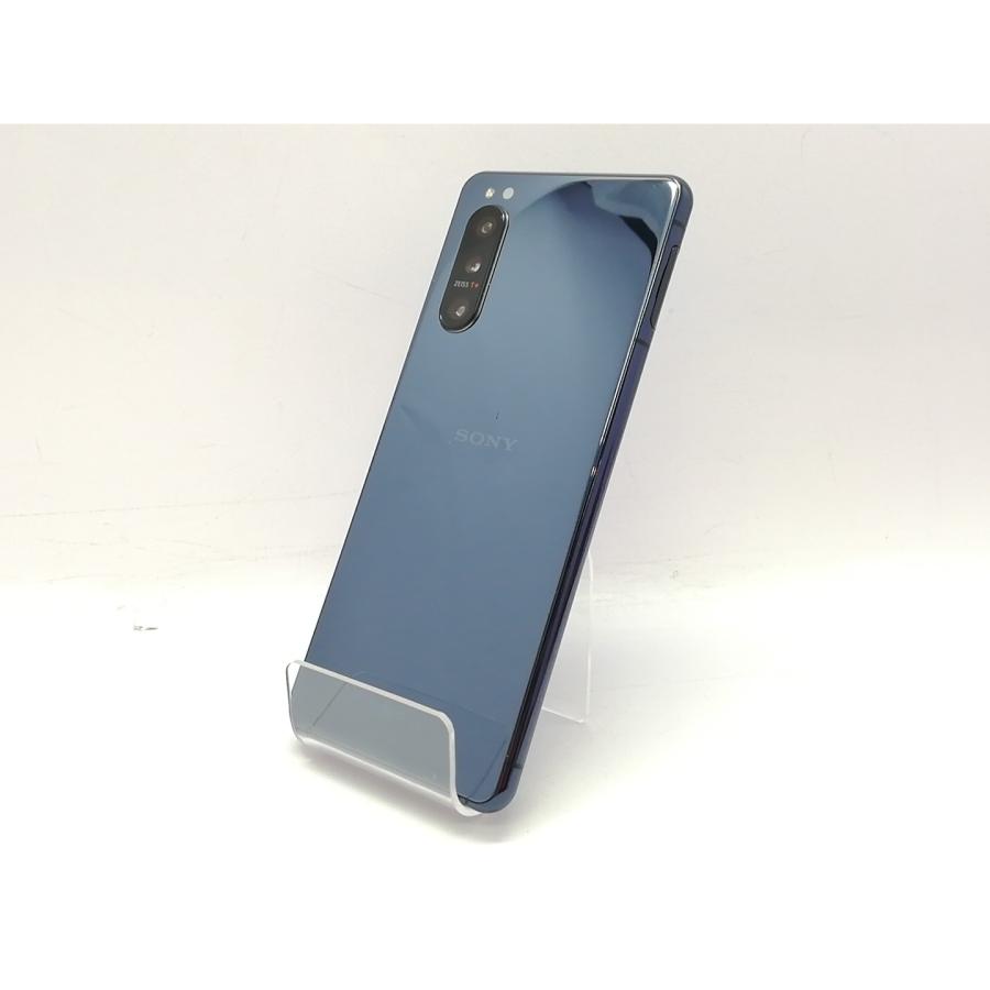 中古】SONY au 【SIMロック解除済み】 Xperia 5 II ブルー 8GB