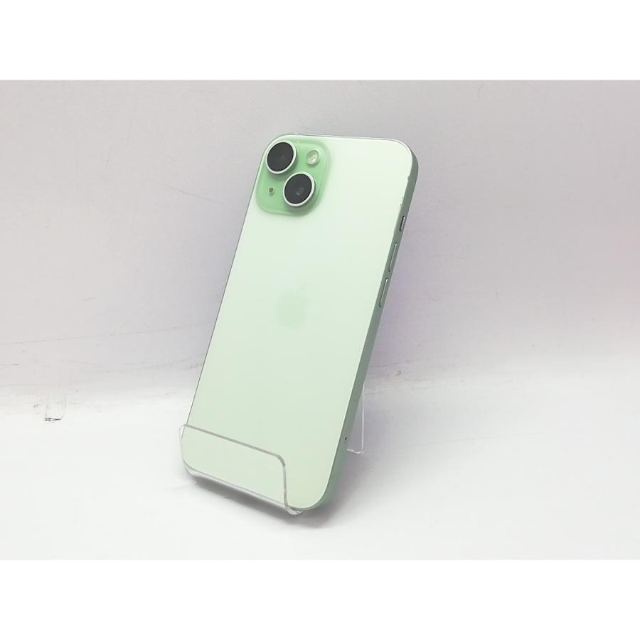 中古】Apple 国内版 【SIMフリー】 iPhone 15 256GB グリーン MTMT3J/A 