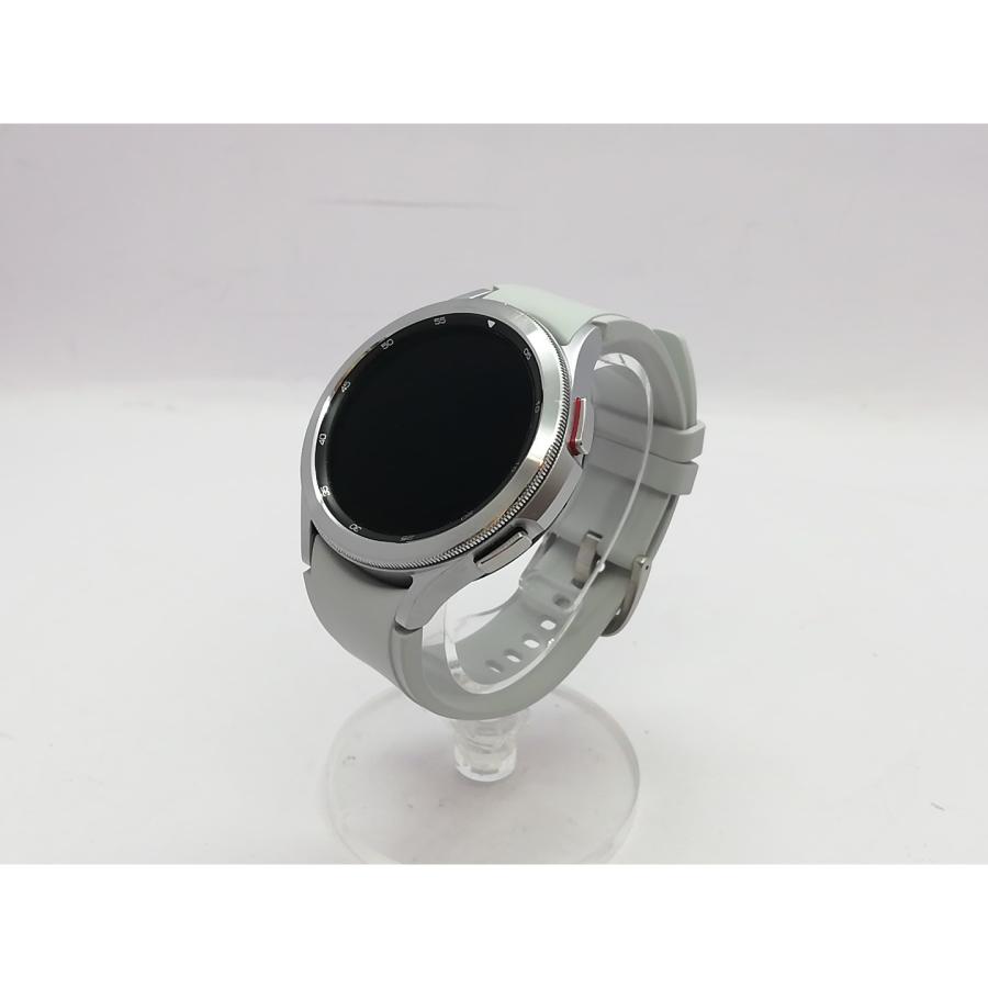 中古】SAMSUNG Galaxy Watch4 Classic 46mm SM-R890NZSAXJP シルバー 
