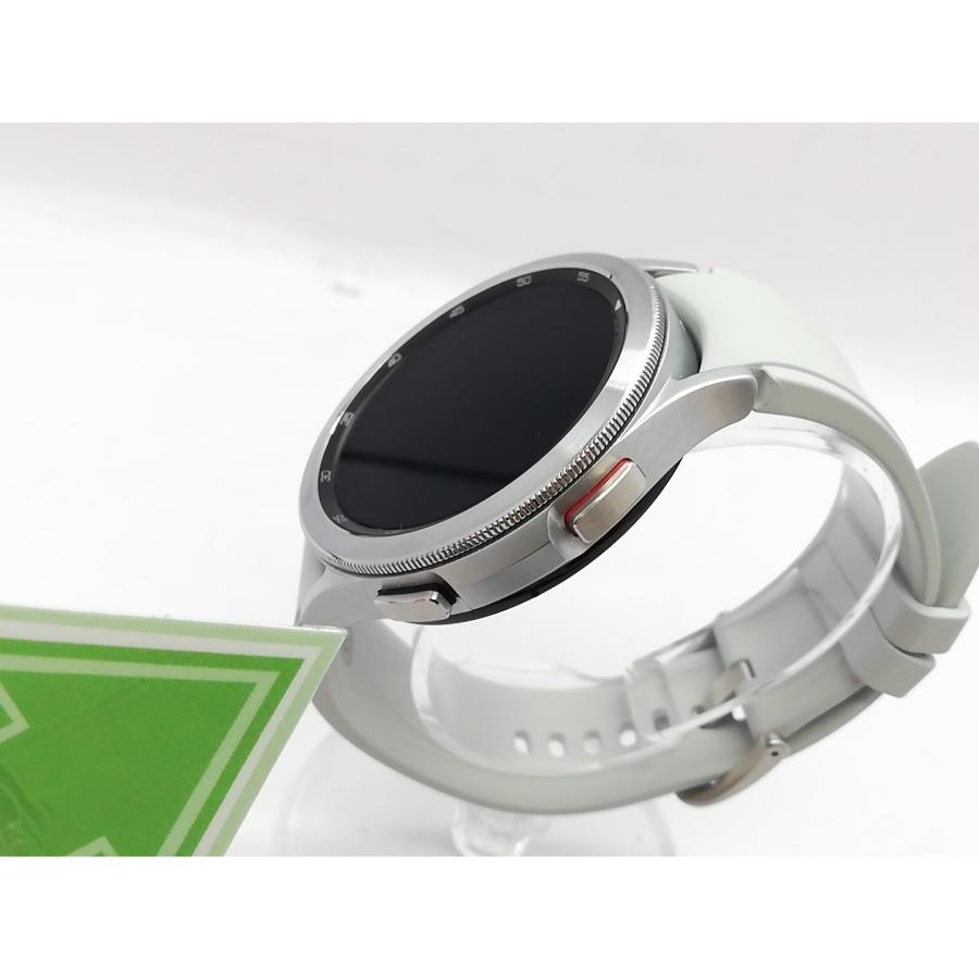中古】SAMSUNG Galaxy Watch4 Classic 46mm SM-R890NZSAXJP シルバー 