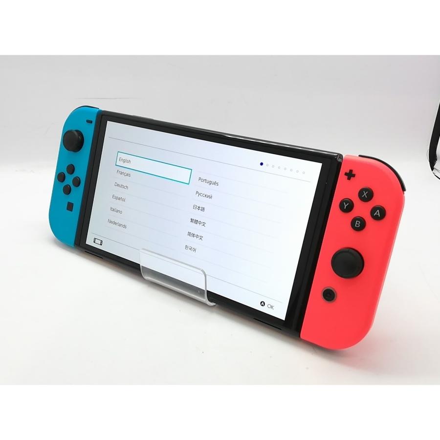 中古】Nintendo Switch 本体 (有機ELモデル) HEG-S-KABAA ネオンブルー 