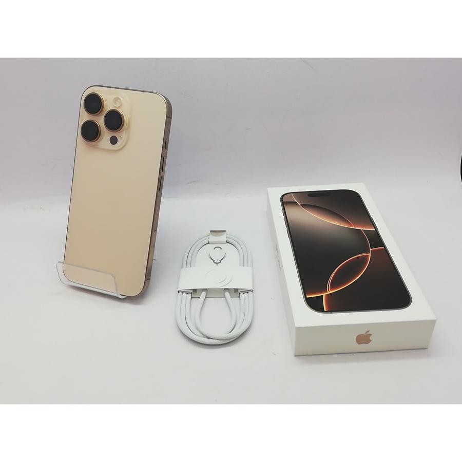 【中古】Apple 国内版 【SIMフリー】 iPhone 16 Pro 128GB デザートチタニウム MYMX3J/A【立川フロム中武】保証期間１ヶ月【ランクA】の画像