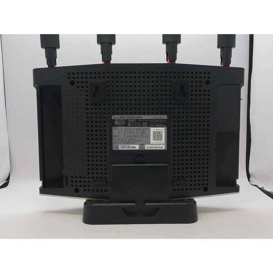 中古】BUFFALO AirStation WXR18000BE10P/N [グラファイトブラック] Wi