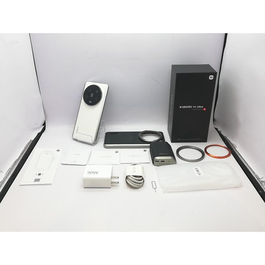【中古】Xiaomi 国内版 【SIMフリー】 Xiaomi 14 Ultra （フォトグラフィーキット付き） ホワイト 16GB 512GB【立川フロム中武】保証期間１ヶ月【ランクA】の画像